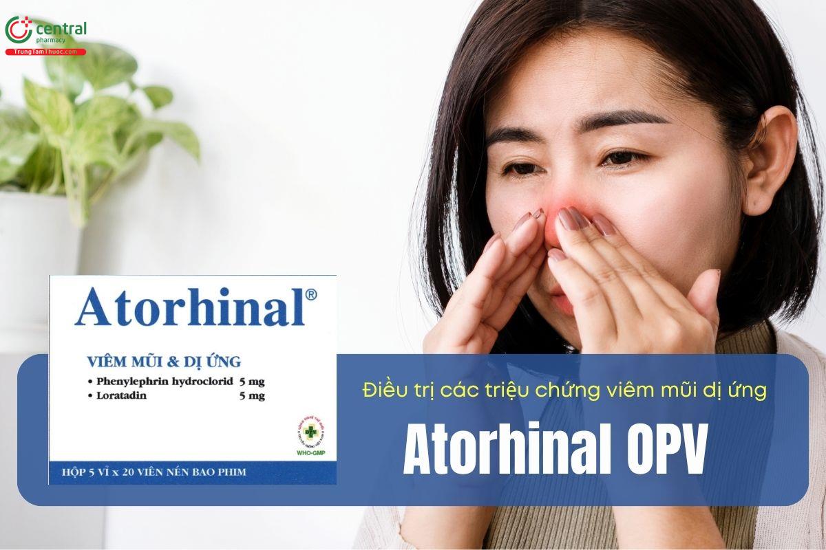Thuốc Atorhinal OPV điều trị các triệu chứng của viêm mũi dị ứng