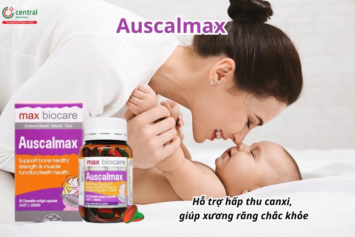 Auscalmax hỗ trợ hấp thu canxi, giúp xương răng chắc khỏe