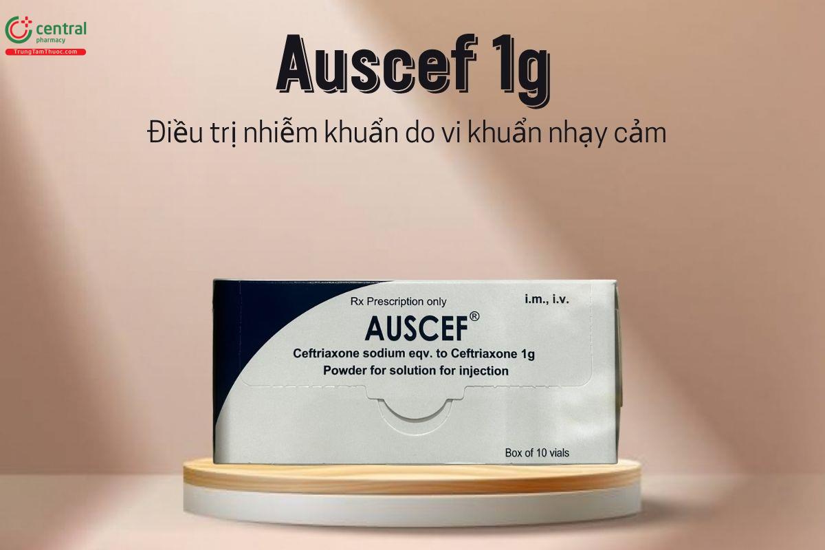 Thuốc Auscef 1g - Điều trị nhiễm khuẩn do vi khuẩn nhạy cảm