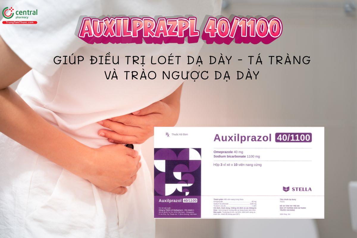 Thuốc Auxilprazol 40/1100 điều trị loét dạ dày - tá tràng và trào ngược dạ dày