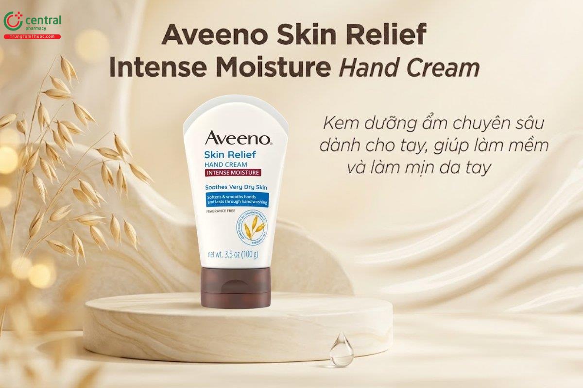 Kem dưỡng da tay Aveeno Skin Relief Intense Moisture cấp ẩm, làm dịu da