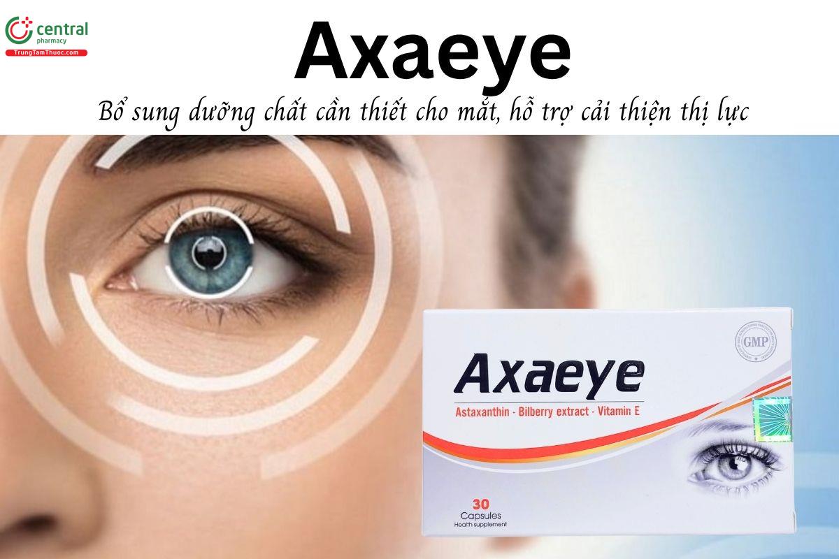 Thuốc Axaeye - Bổ sung dưỡng chất cần thiết cho mắt, hỗ trợ cải thiện thị lực