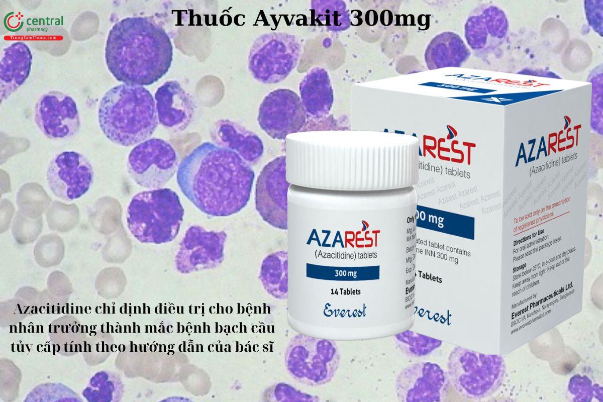 Chỉ định của thuốc Azarest 300mg