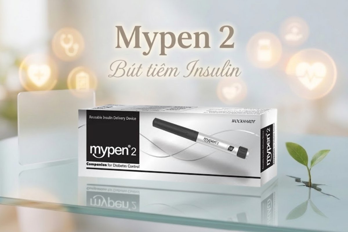 Bút tiêm insulin Mypen 2 Wockhardt giúp đưa insulin vào cơ thể theo liều