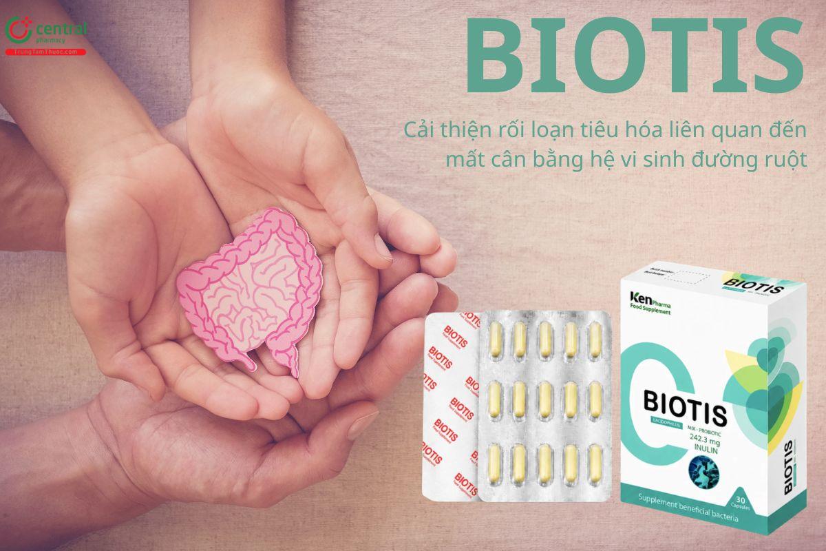 Men vi sinh BIOTIS bổ sung lợi khuẩn, giúp hệ tiêu hoá khoẻ mạnh