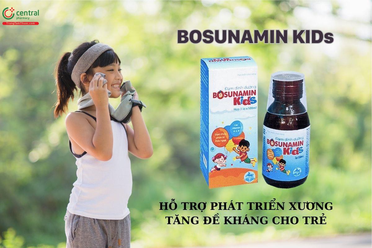 Bosunamin kids hỗ trợ phát triển xương, tăng đề kháng cho trẻ