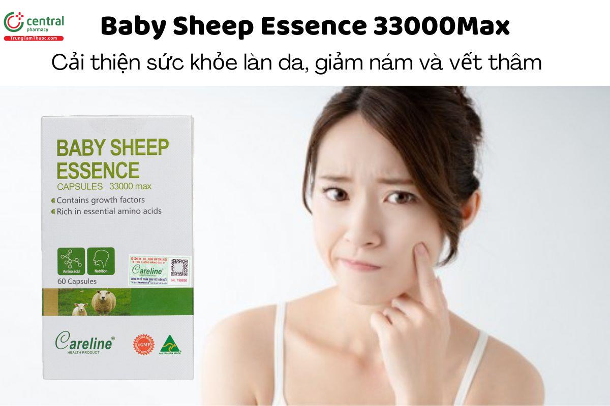 Baby Sheep Essence 33000Max - Cải thiện sức khỏe làn da, giảm nám và vết thâm