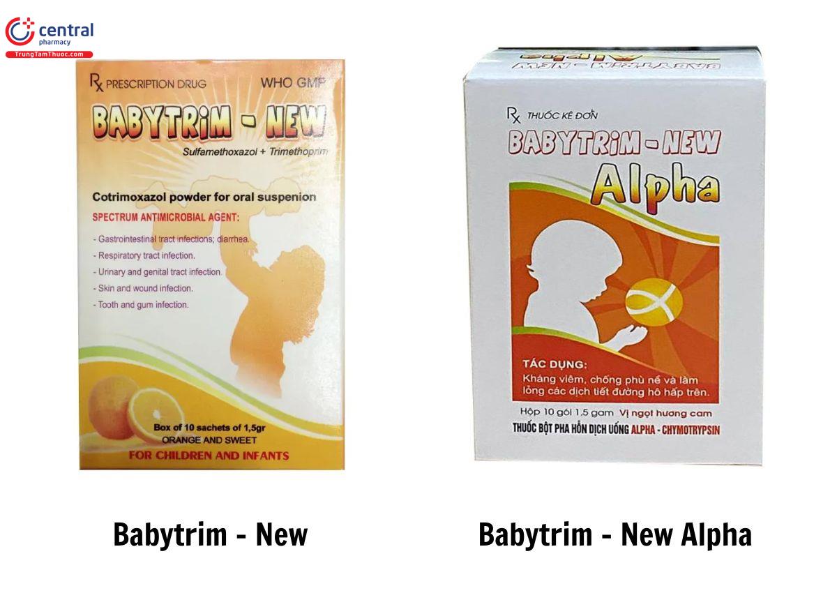 Phân biệt thuốc Babytrim - New và Babytrim - New Alpha