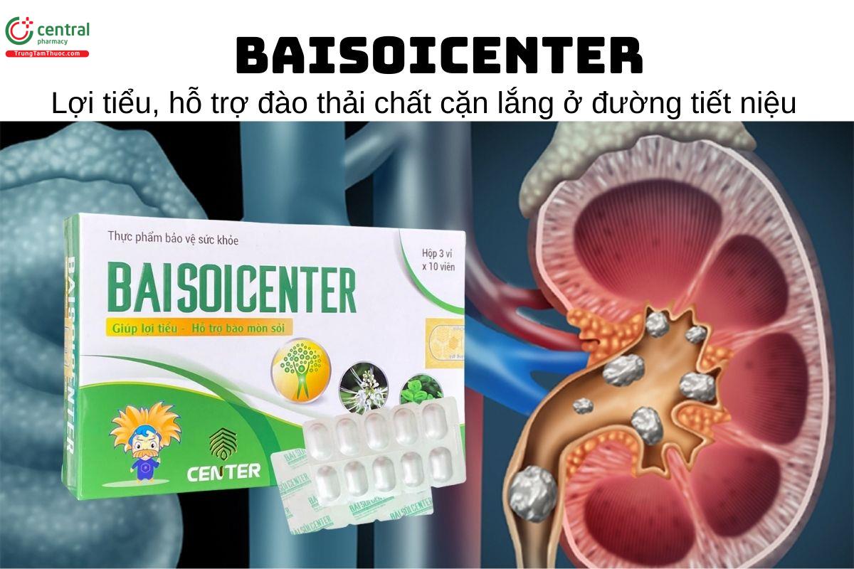 Baisoicenter - Lợi tiểu, hỗ trợ đào thải chất cặn lắng ở đường tiết niệu