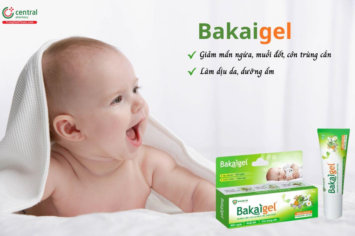 Gel bôi Bakaigel - Làm dịu vùng da bị mẩn ngứa, dị ứng, côn trùng cắn