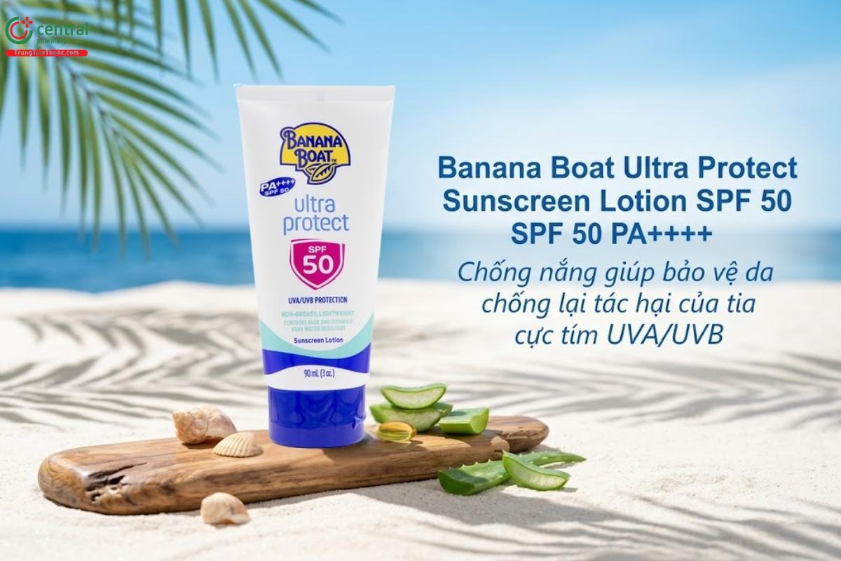 Kem chống nắng Banana Boat Ultra Protect SPF 50 PA++++ 90ml chống tia UV