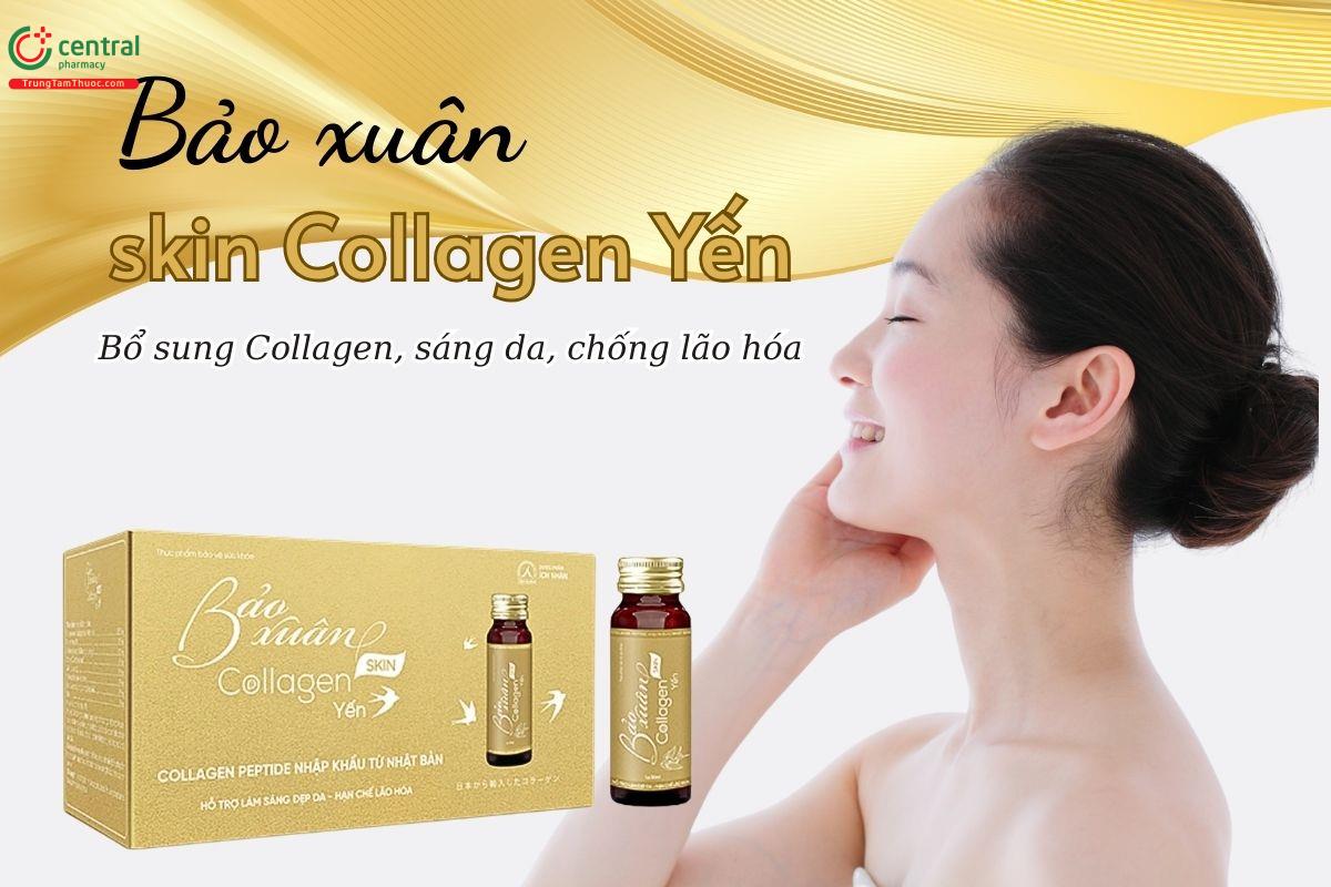 Bảo Xuân Skin Collagen Yến bổ sung Collagen, sáng da, chống lão hóa