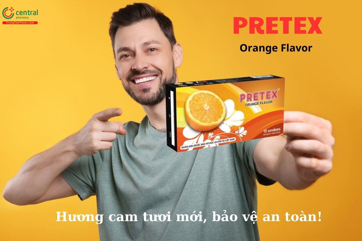 Bao cao su Pretex Orange Flavor 