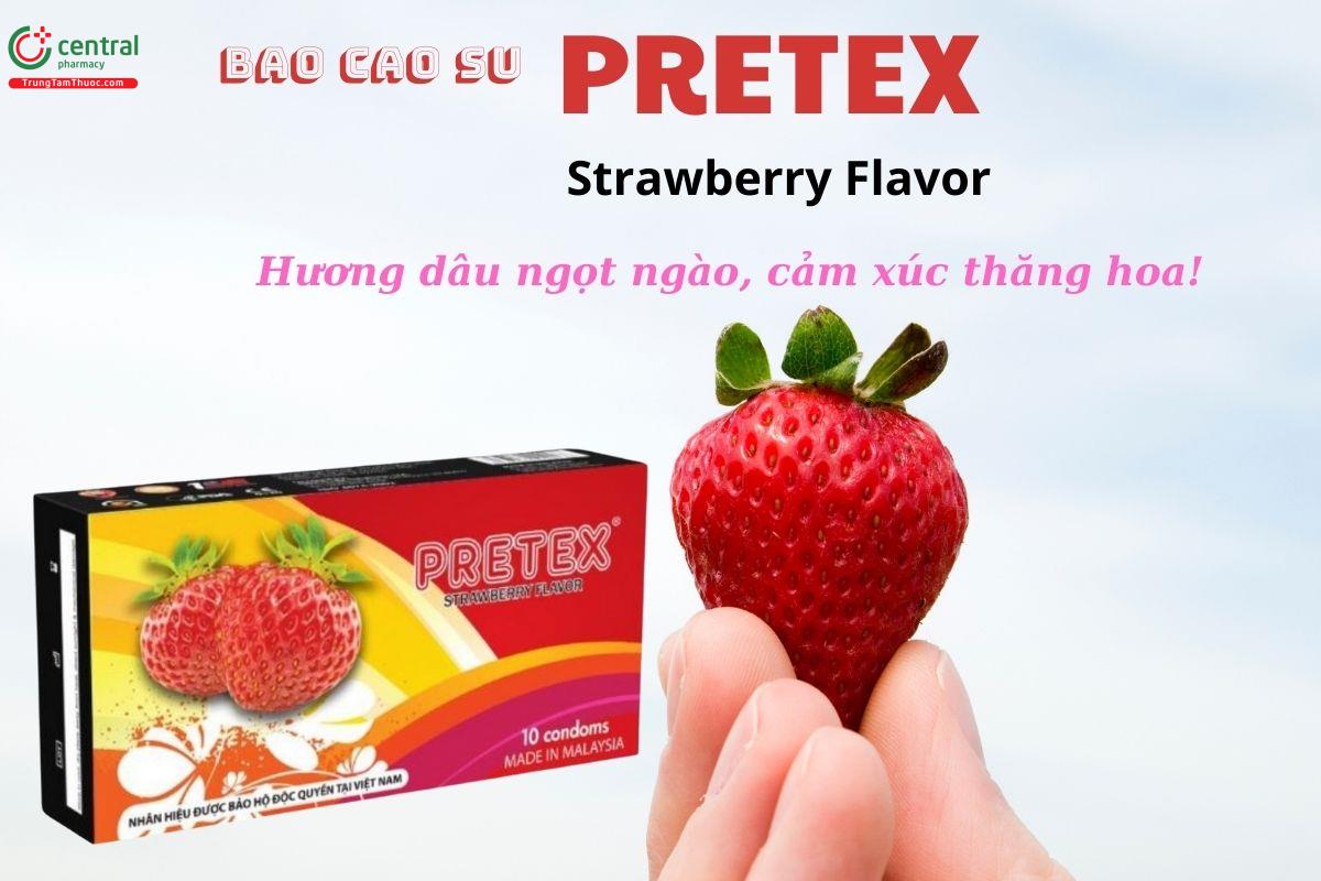 Bao cao su Pretex Strawberry Flavor