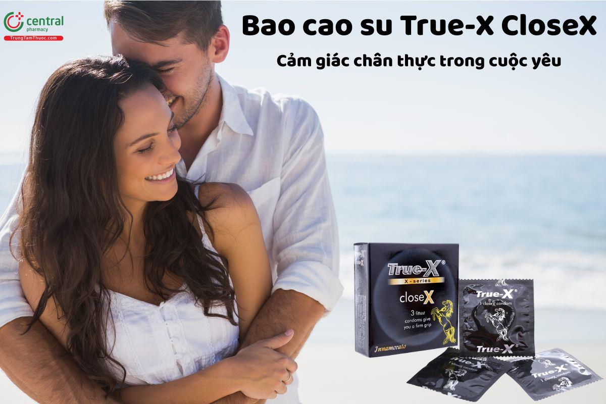 Bao cao su True-X CloseX - ôm sát tự nhiên, tạo cảm giác tự tin