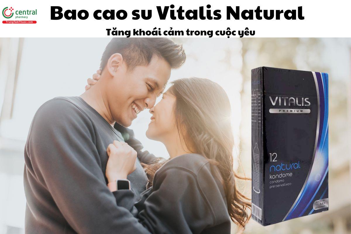 Bao cao su Vitalis Natural - Giúp tăng khoái cảm, mang lại cảm giác chân thực