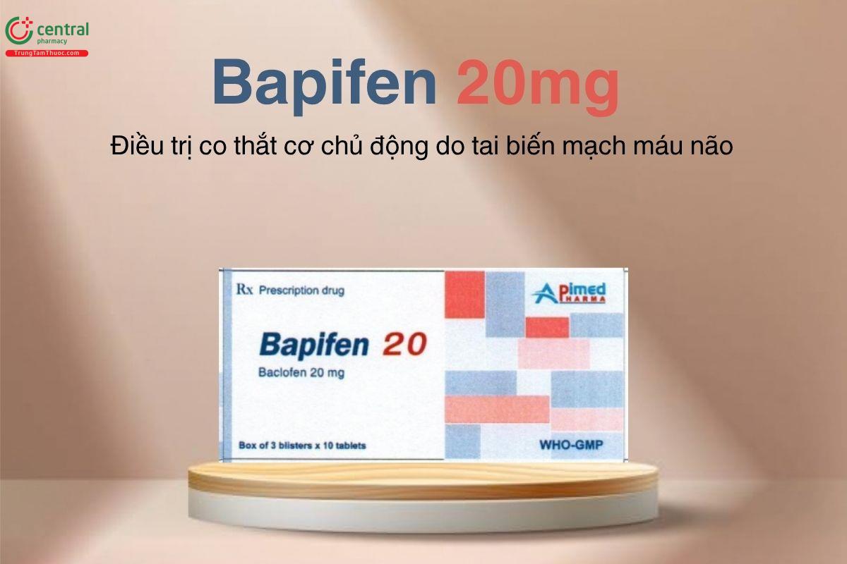 Thuốc Bapifen 20mg - Điều trị co thắt cơ chủ động do tai biến mạch máu não