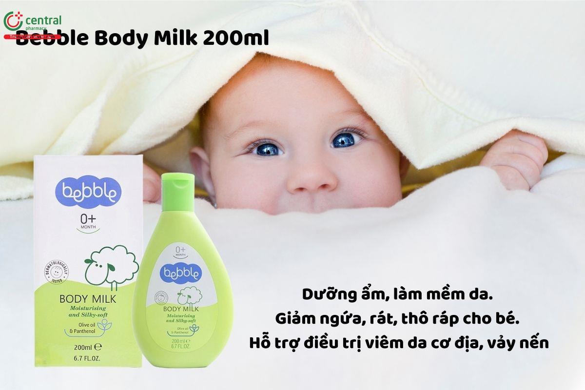 Dưỡng thể cho bé Bebble Body Milk 200ml