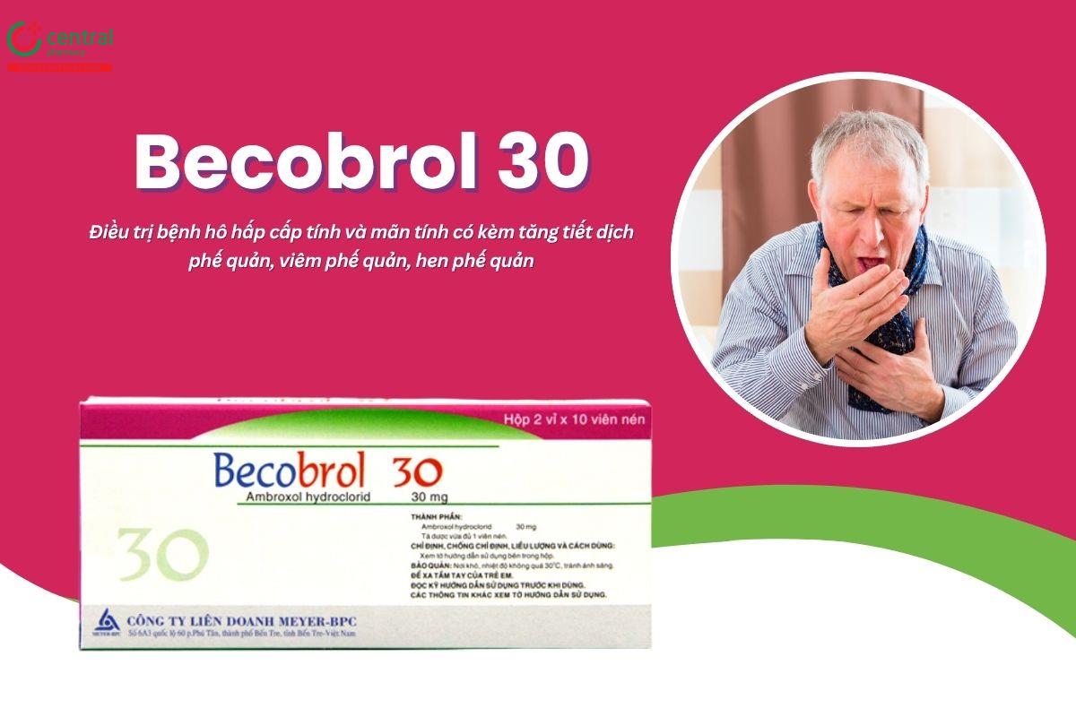 Thuốc Becobrol 30 làm loãng chất nhầy trong bệnh lý đường hô hấp
