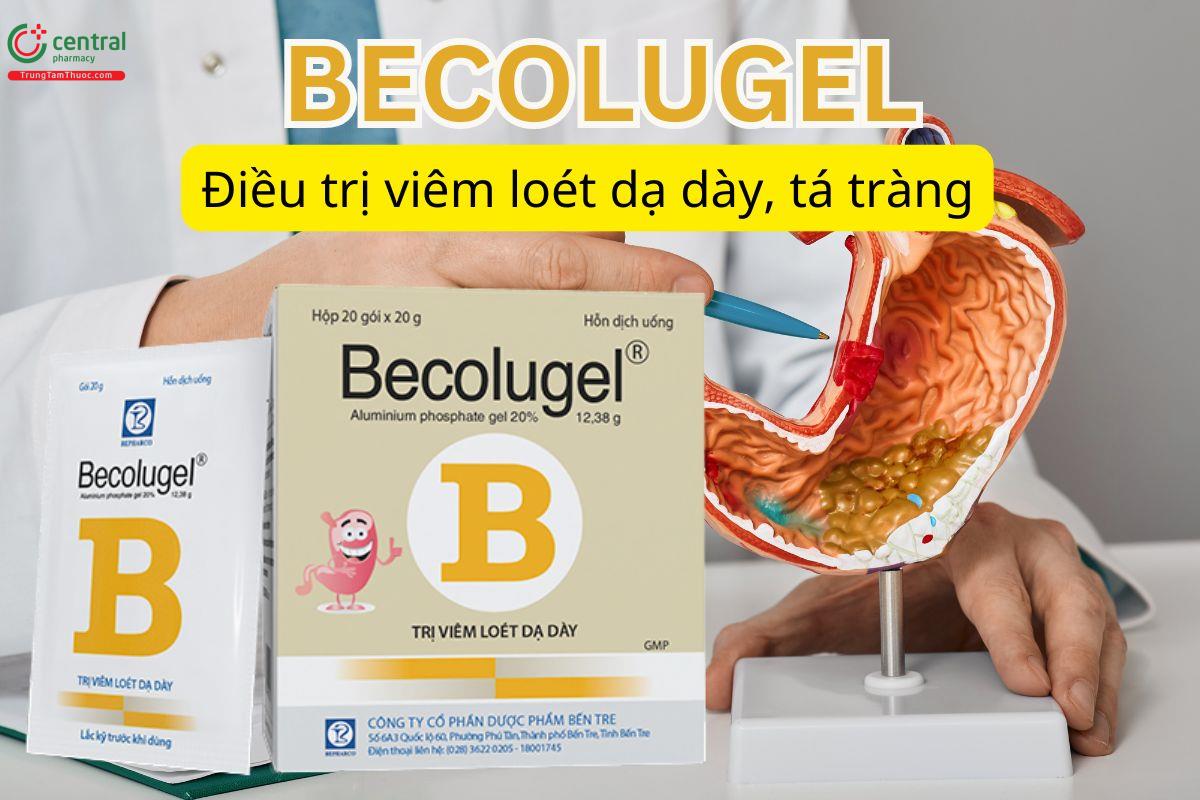 Becolugel giúp trung hòa acid, điều trị viêm loét dạ dày, thực quản