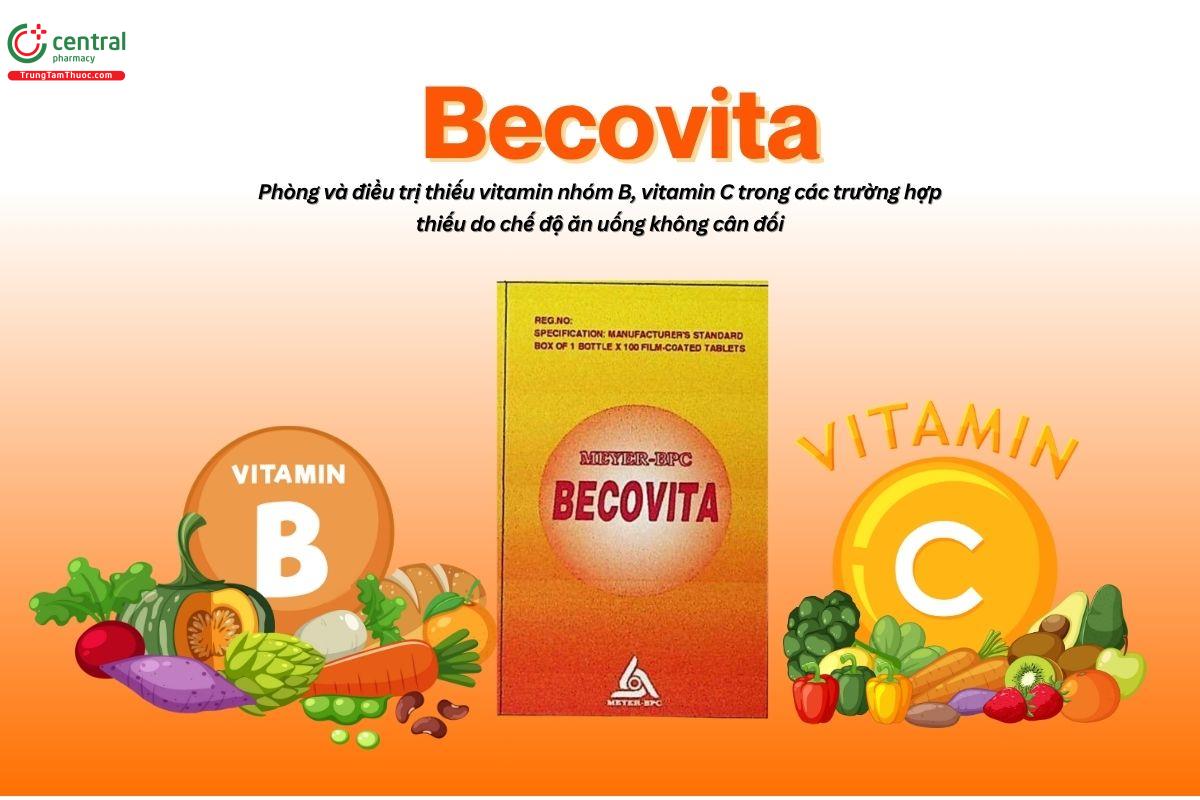 Thuốc Becovita Meyer - BPC điều trị thiếu vitamin nhóm B, vitamin C
