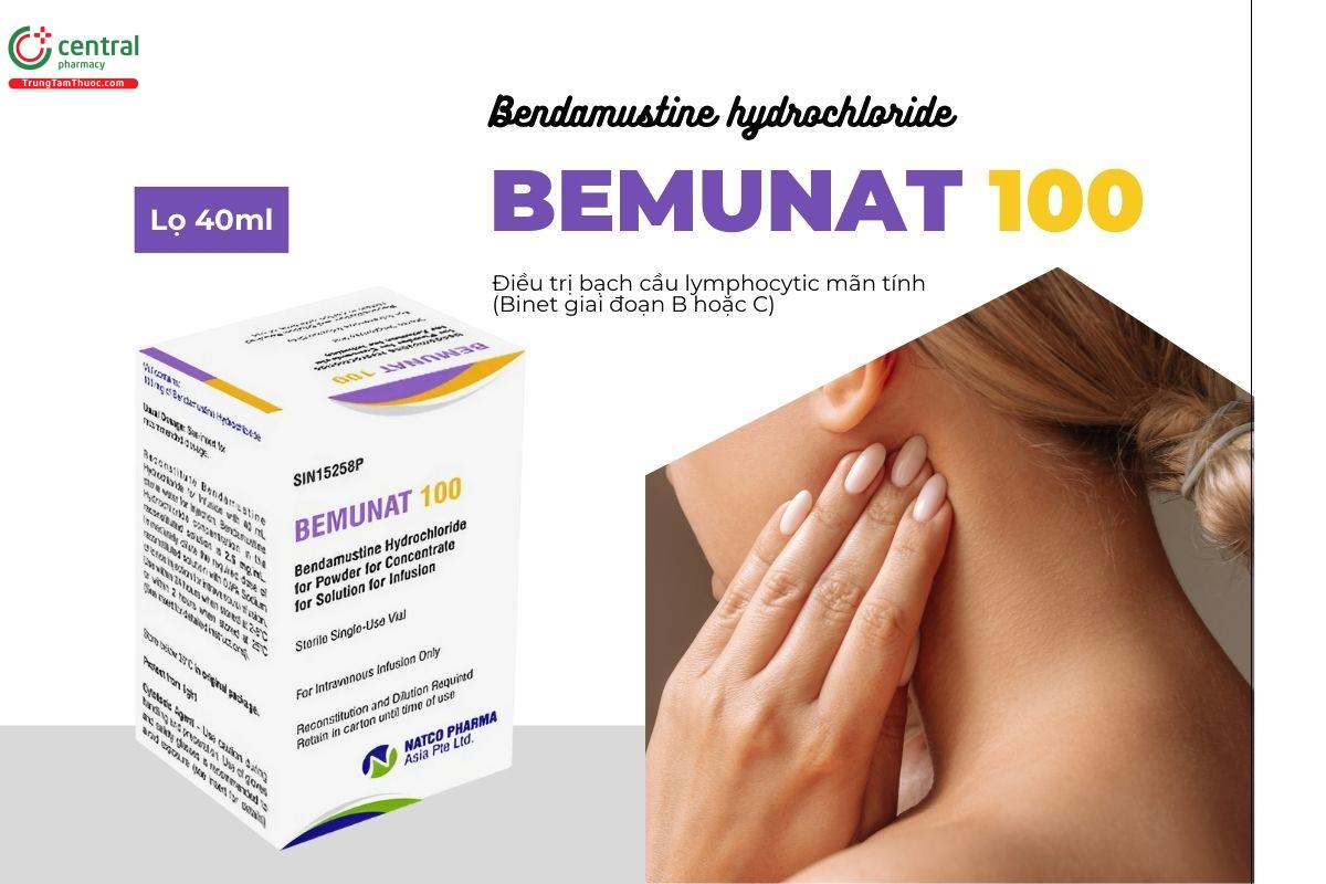 Thuốc Bemunat 100 Bendamustine hydrochloride điều trị bạch cầu lymphocytic mãn tính