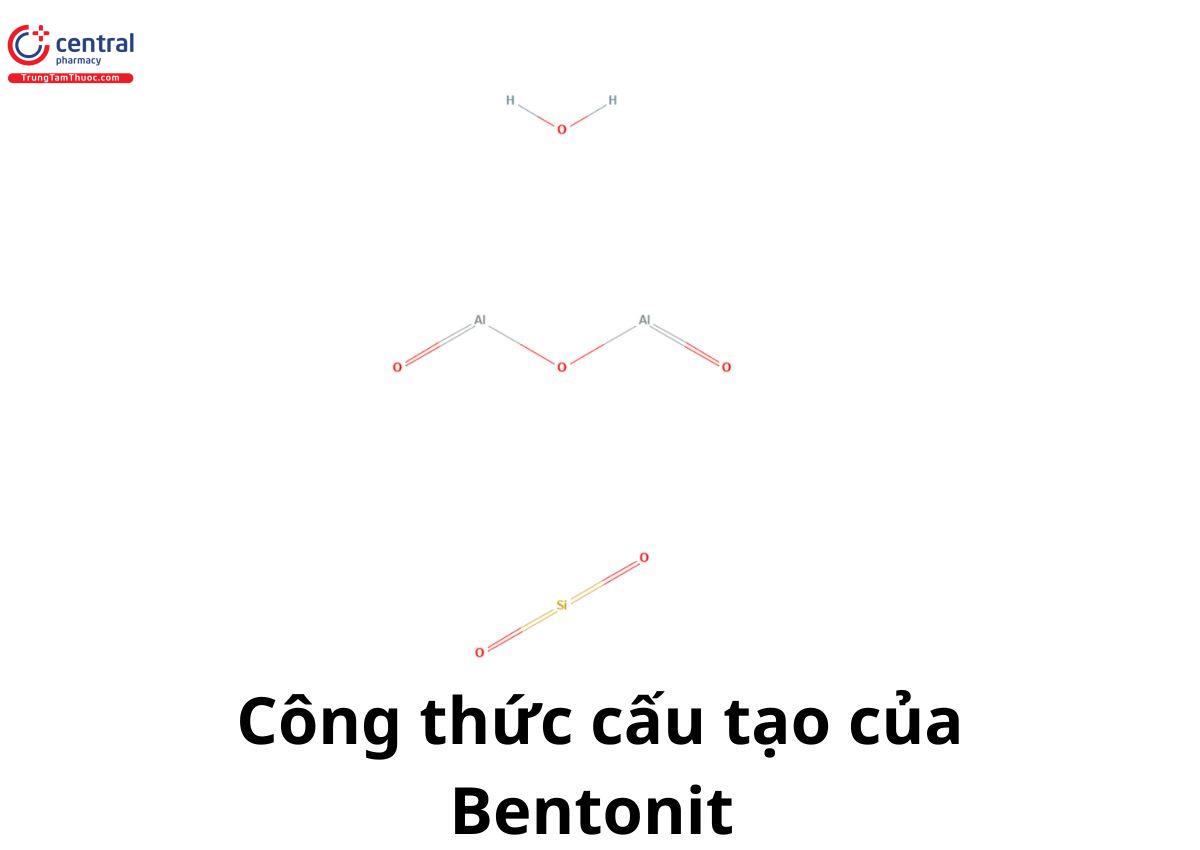 Công thức cấu tạo của Bentonit 