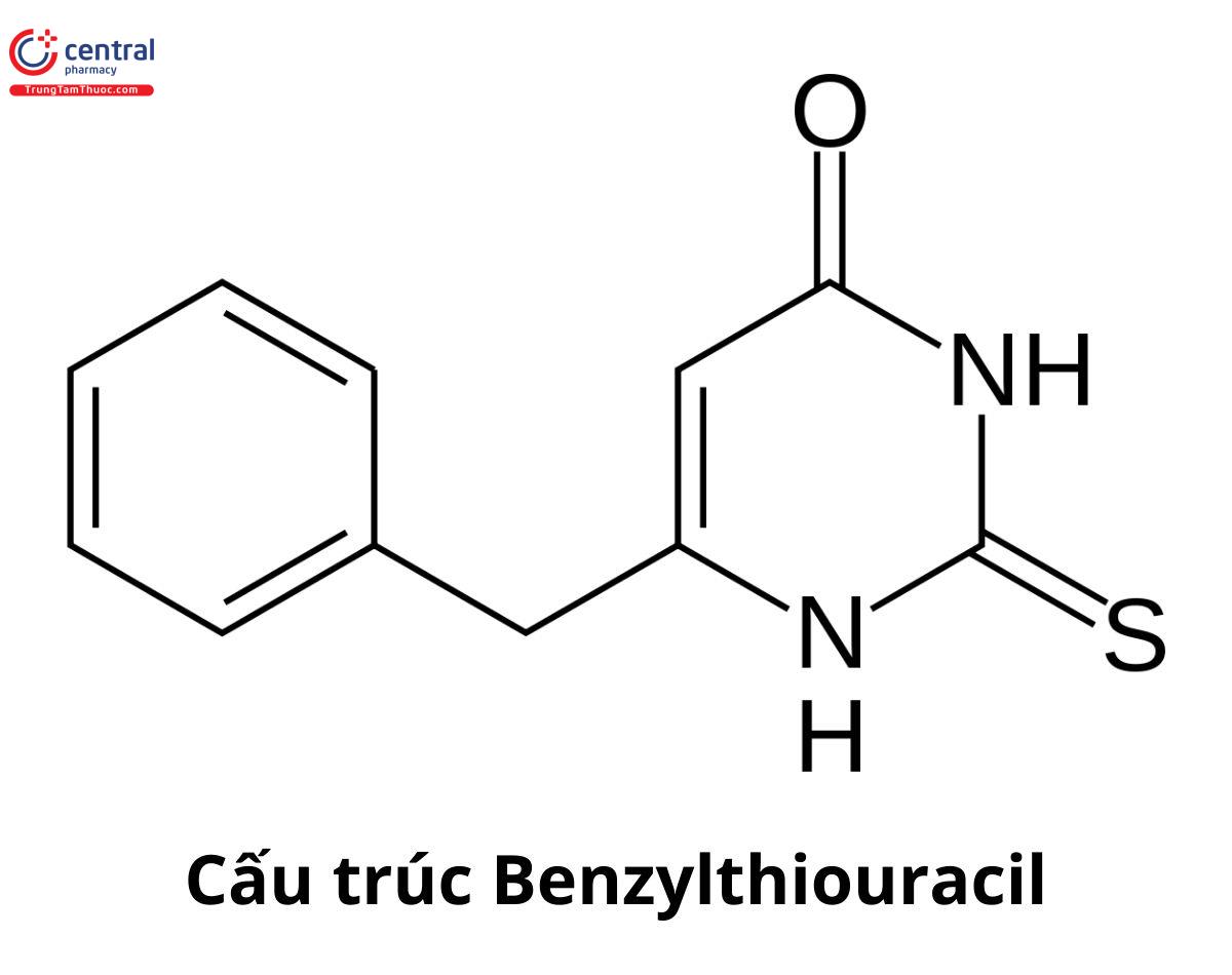 Cấu trúc của Benzylthiouracil