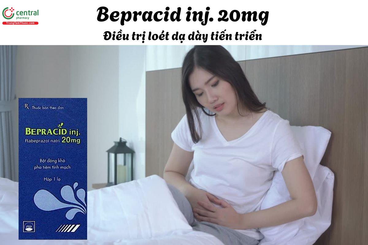 Thuốc Bepracid Inj. 20mg - Điều trị loét dạ dày- tá tràng tiến triển