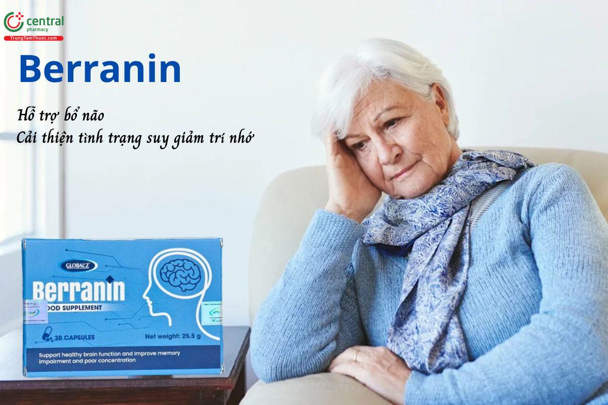 Berranin - Cải thiện tình trạng suy giảm trí nhớ, kém tập trung