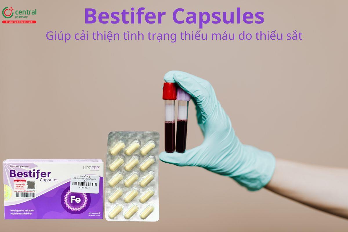 Bestifer Capsules giúp cải thiện chứng thiếu máu do thiếu sắt