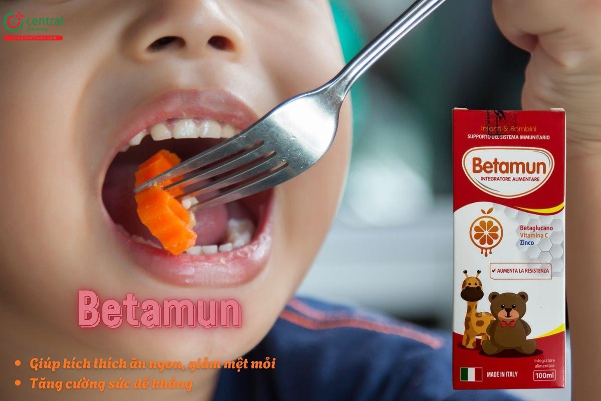 Betamun giúp trẻ ăn ngon, tăng sức đề kháng