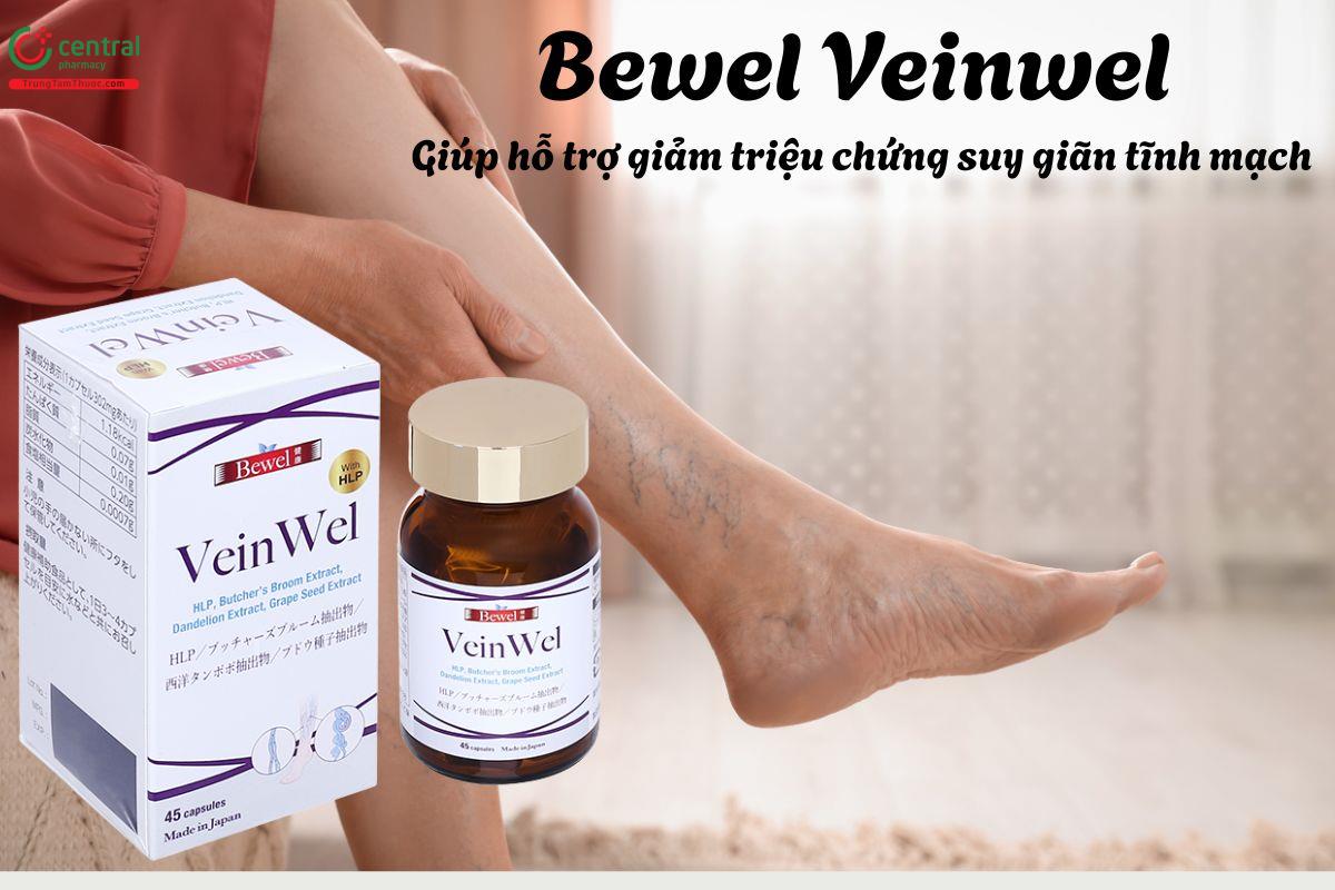 Bewel Veinwel - Giúp giảm triệu chứng do suy giãn tĩnh mạch