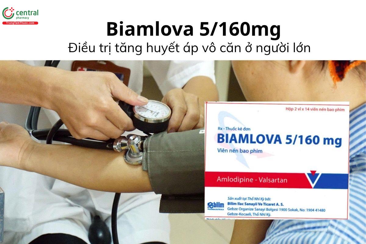 Thuốc Biamlova 5/160mg - Điều trị tăng huyết áp vô căn ở người lớn