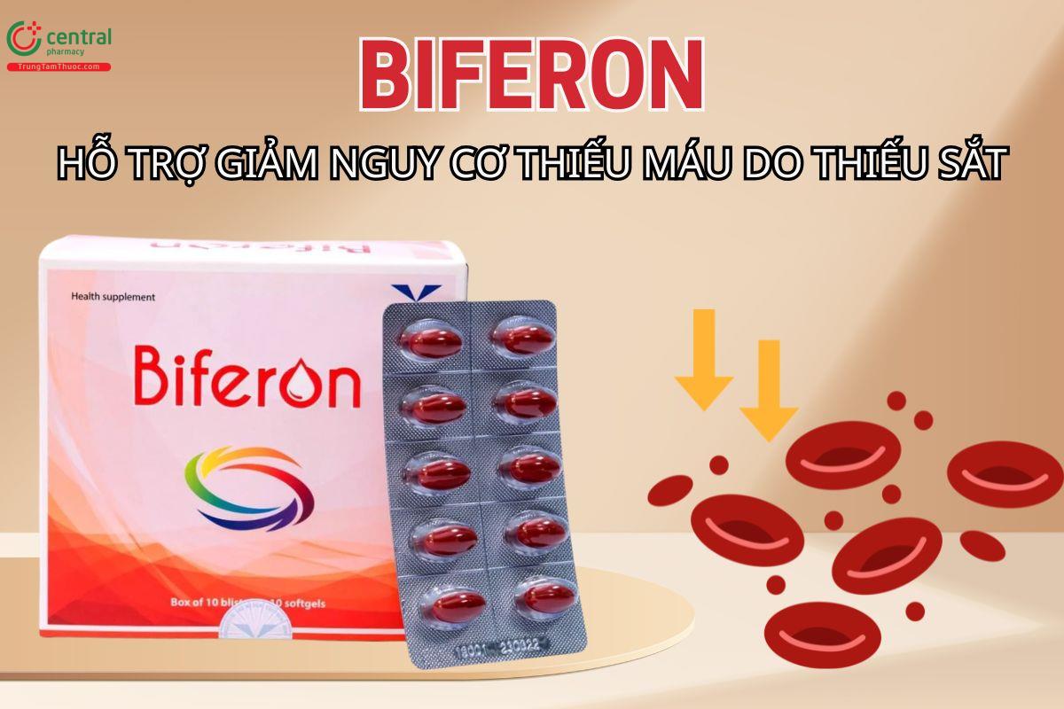Biferon hỗ trợ giảm nguy cơ thiếu máu do thiếu sắt
