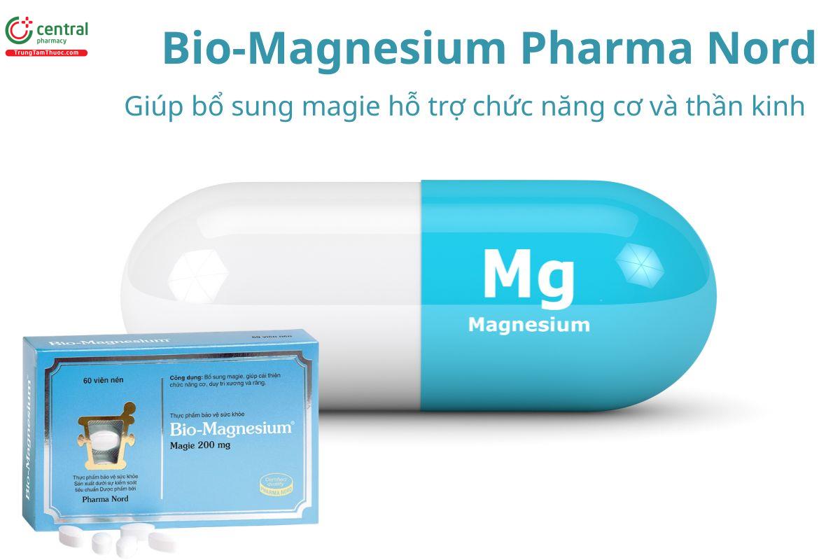 Bio-Magnesium Pharma Nord hỗ trợ chức năng cơ và thần kinh