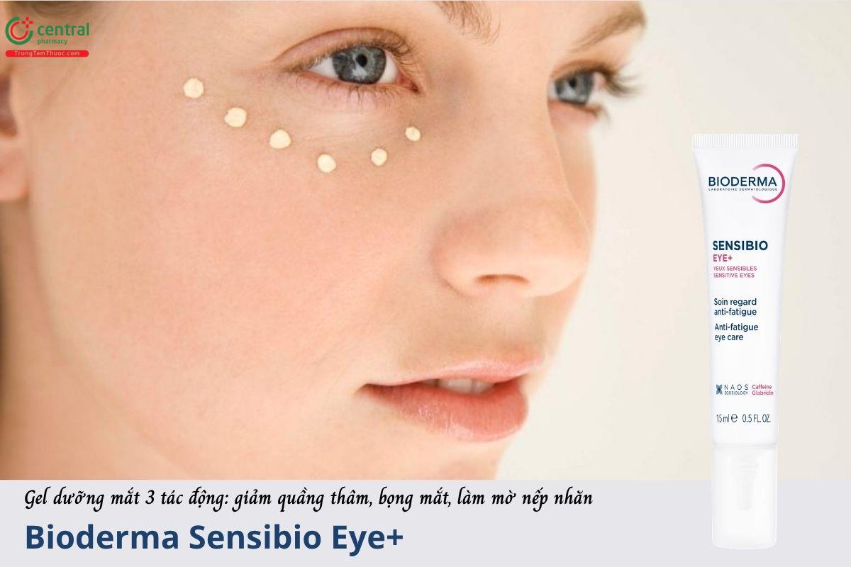 Gel dưỡng giảm quầng thâm, bọng mắt, mờ nếp nhăn Bioderma Sensibio Eye+