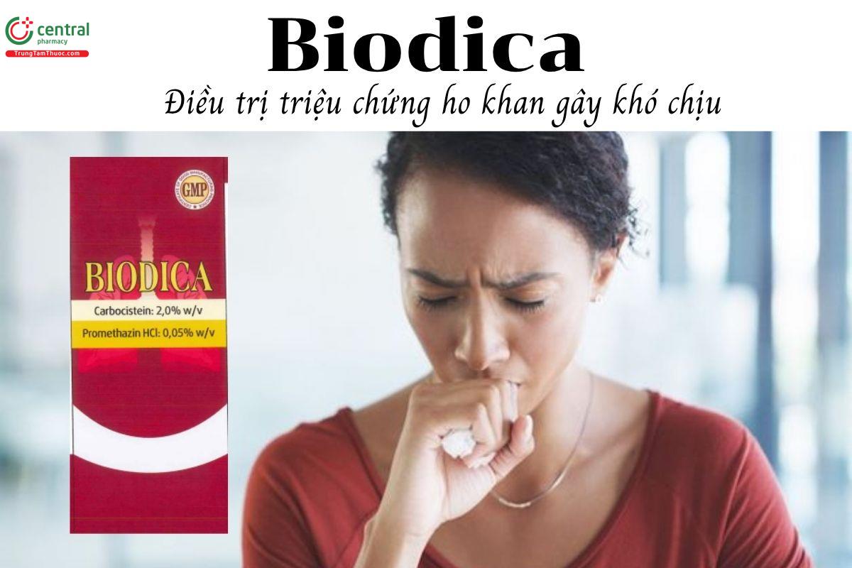 Thuốc Biodica - Điều trị triệu chứng ho khan gây khó chịu