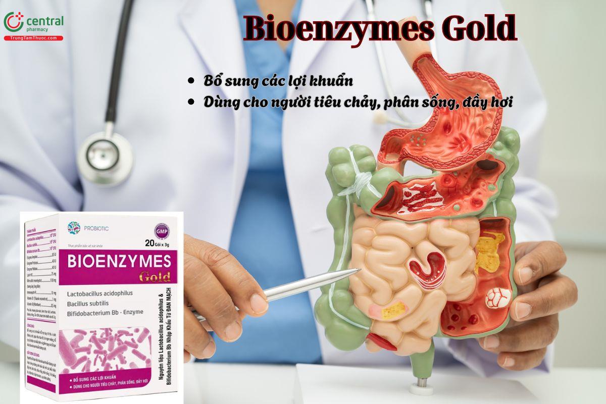 Bioenzymes Gold bổ sung lợi khuẩn cho người tiêu chảy, bị đầy hơi,...