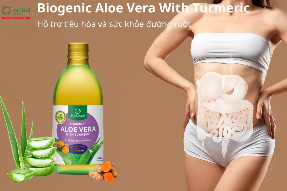 Biogenic Aloe Vera With Turmeric hỗ trợ sức khỏe đường ruột