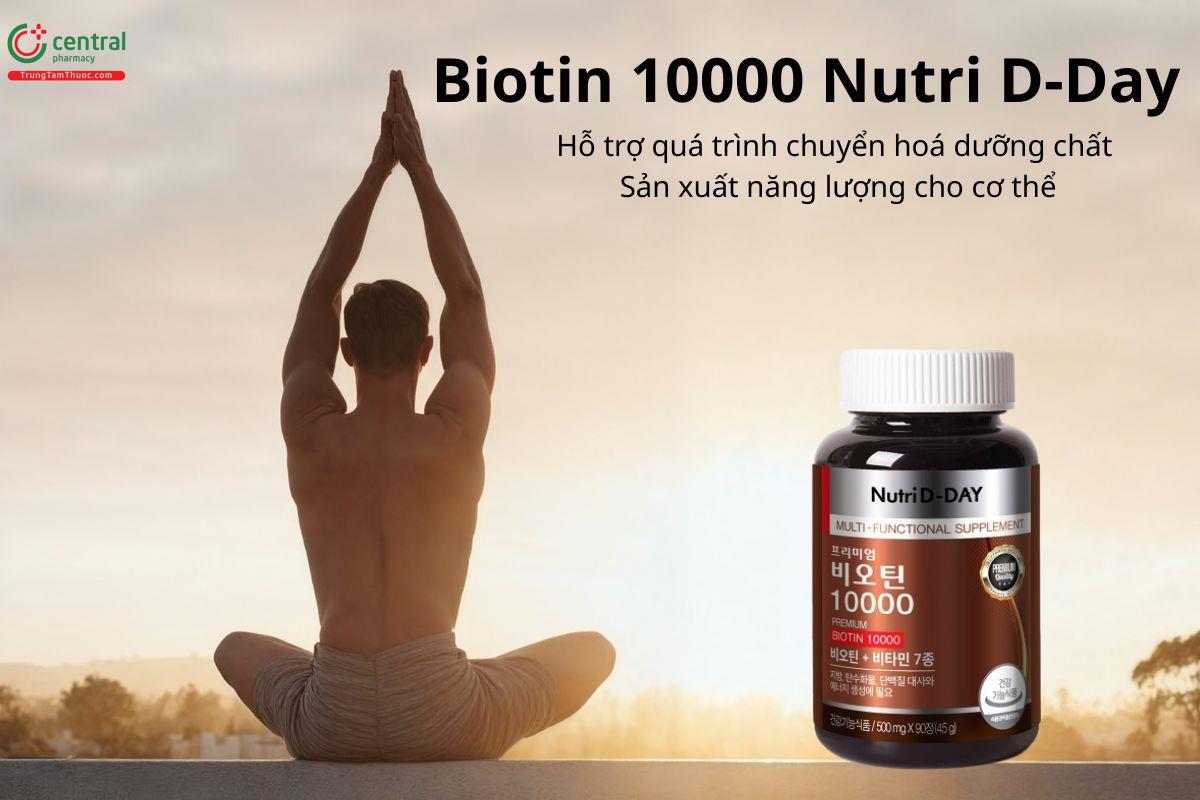 Biotin 10000 Nutri D-Day cung cấp năng lượng cho cơ thể