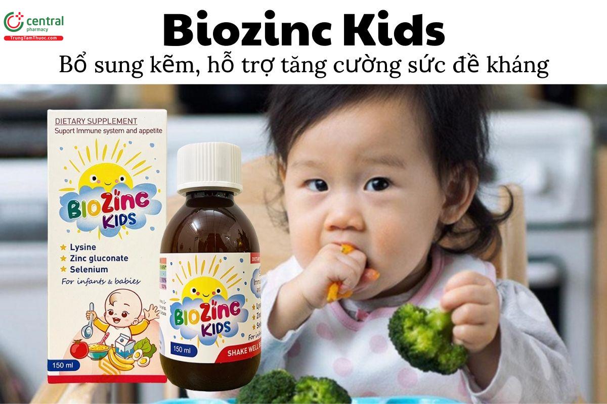 Biozinc Kids - Bổ sung kẽm, hỗ trợ tăng cường sức đề kháng cho cơ thể
