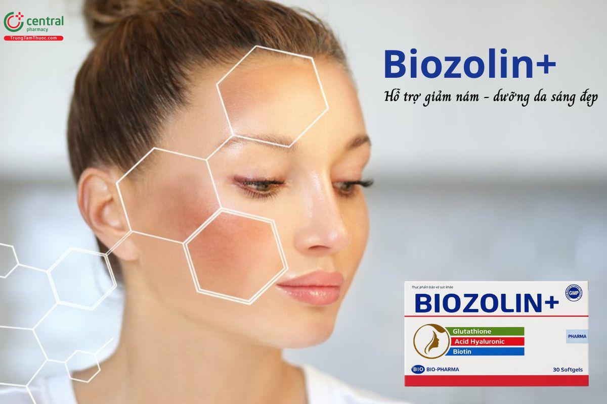 Biozolin+ hỗ trợ giảm nám, dưỡng đẹp da, sáng da