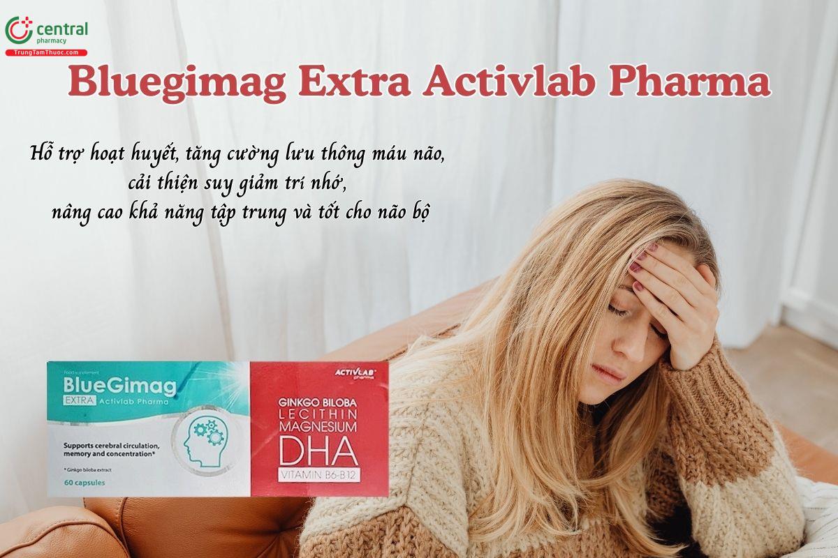 Bluegimag Extra Activlab Pharma hỗ trợ hoạt huyết, tăng cường lưu thông máu não, cải thiện suy giảm trí nhớ, nâng cao khả năng tập trung và tốt cho não bộ