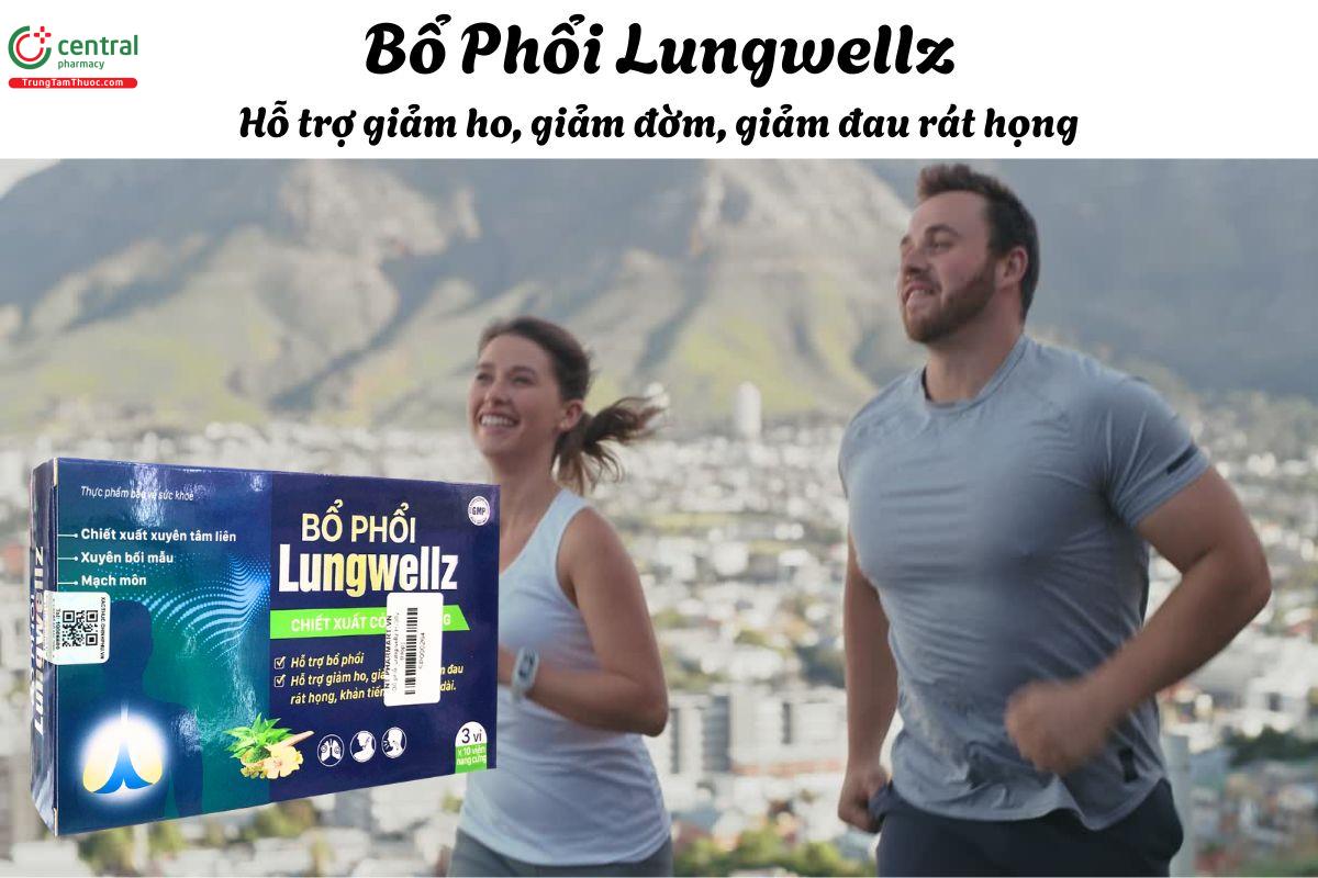 Bổ Phổi Lungwellz - Giúp bổ phổi, cải thiện tình trạng khàn tiếng