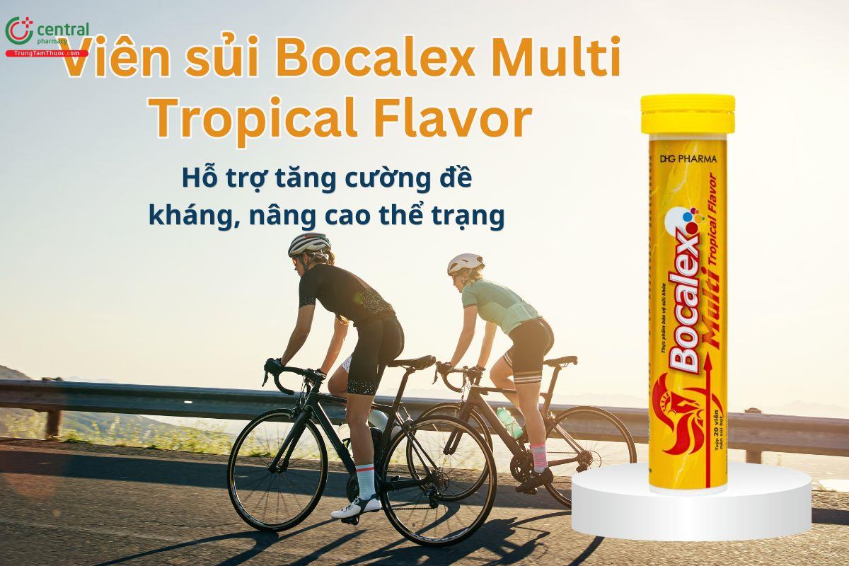 Viên sủi Bocalex Multi Tropical Flavor hỗ trợ tăng cường sức khỏe