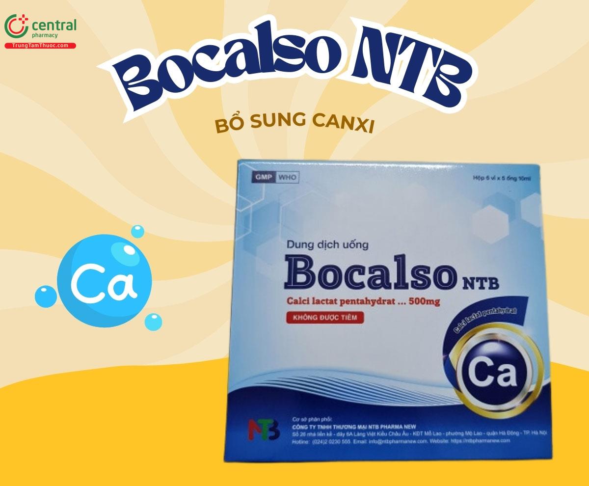 Thuốc Bocalso NTB 500mg/10ml - Bổ sung canxi