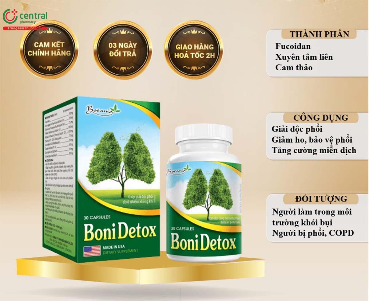 BoniDetox giúp hỗ trợ bảo vệ đường hô hấp