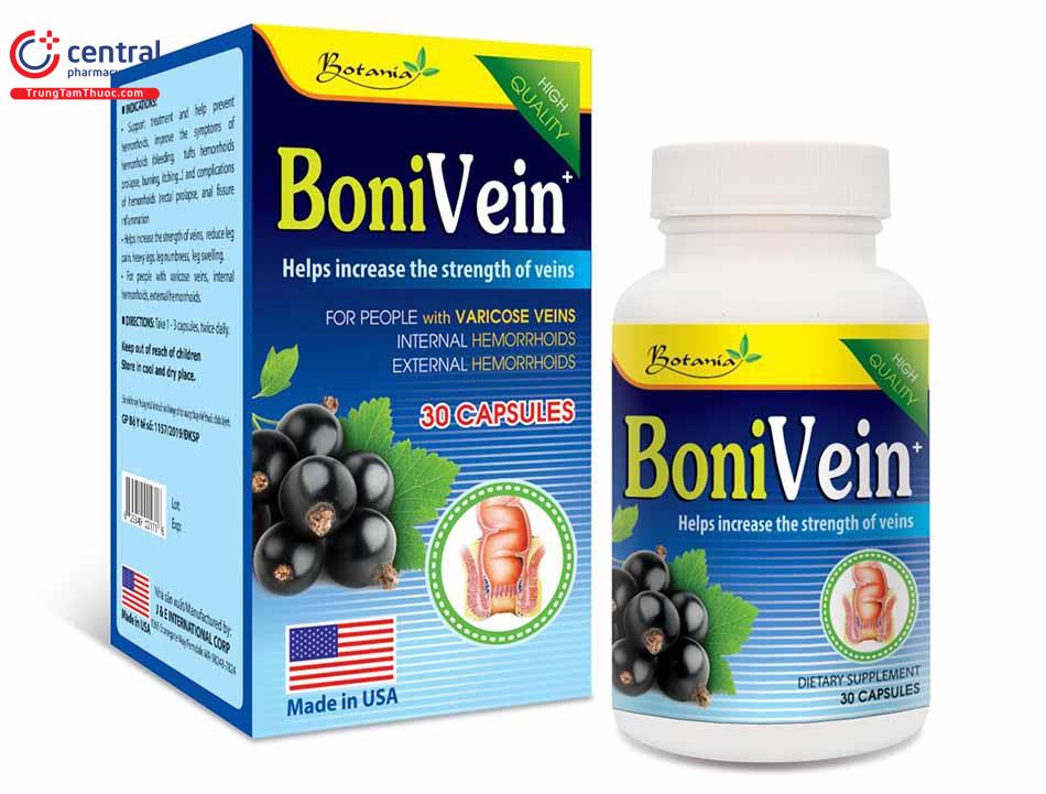 Bonivein - hỗ trợ điều trị bệnh trĩ