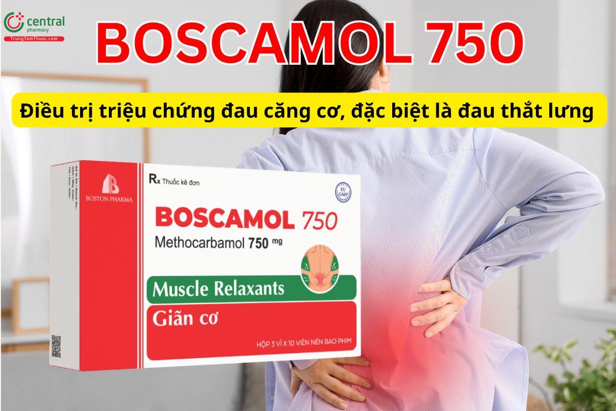 Boscamol 750 điều trị các triệu chứng co cứng, căng cơ